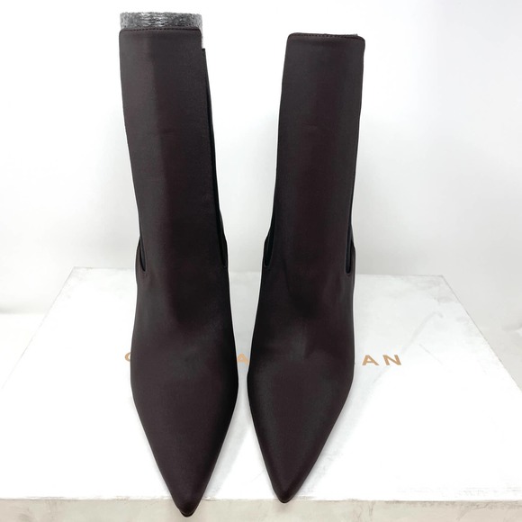 Good American Neoprene Pointed Toe Ankle Booties In Brown Size 10 New - Picture 4 of 9